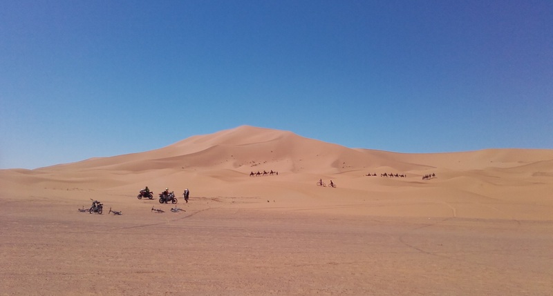 maroko púšť motorky 